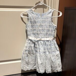 Pippa & Julie White Geometric Kids Dress